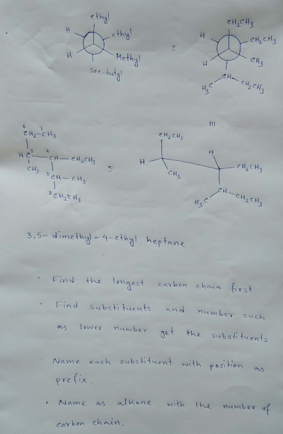 ethyl CH₂ CH₃ H A CH₂ CH3 see-buty! CH₂ CH₂ CH₂ CH₃ CH₂ CH₃ нс - СН-СН2 +3 H CH₃ 3H-CH₃ — сH, CH3 2 CH₂ CH₃ 4 - сH, CH3 WC 3,