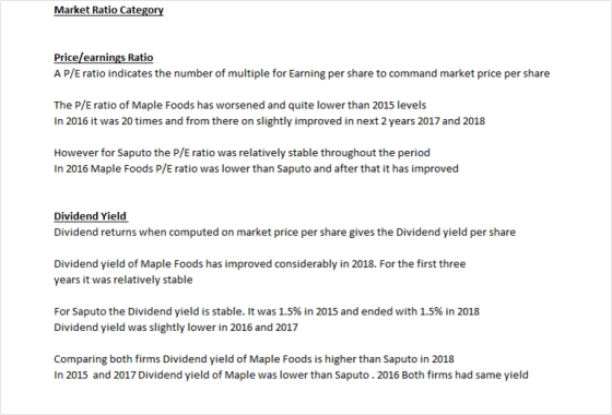 Market Ratio Category Price/earnings Ratio AP/E ratio indicates the number of multiple for Earning per share to command marke