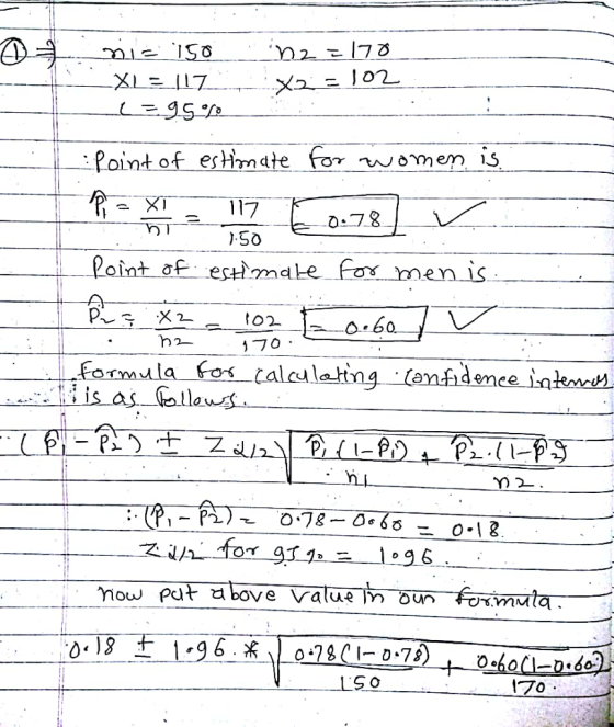 Point of esHmate for women 15 2.78 ).50 ?oint af esmaLe for menis 170