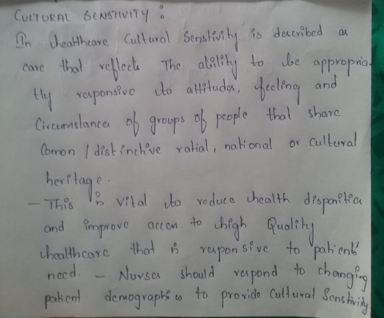 CULTURAL 6ENSIVITY. In cheatheare Gultural Senstivity Po deucvibed to be cave that veflectk appropria and as The alamly tly r