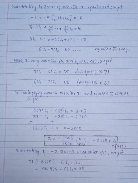 Substituting 13 fwm equabon ® in equabon Günzurget 1,- 1112 +100 (1,7 12,7 = 10 I - 11 I2 + 50 11 + 50 = 10 1111 - 12/12 +501