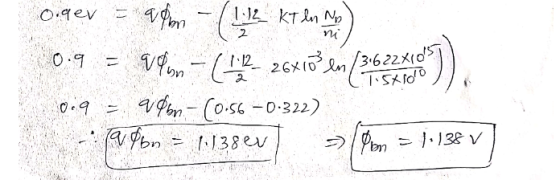 ne o.gex = apm - (1:12 KT ln No) 10.9 = Volon - (1 . zaxofen (263 km)). 019 - 996m.- (0.56 -0.322) * Bon = 1.135ev hon = 138