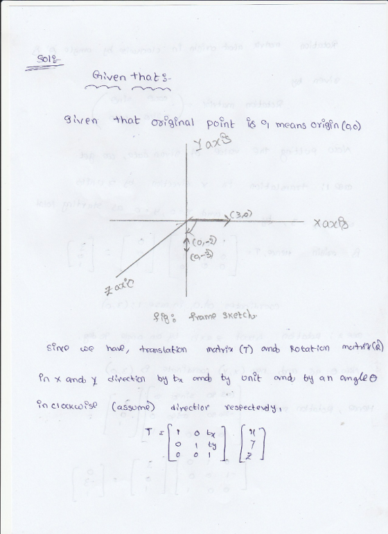 Sol Given thot 8- 3 ren that original point İSOj means OYigin (00) 20 C30 CO, %,C10(KOPse (assome) direction vespect evely,