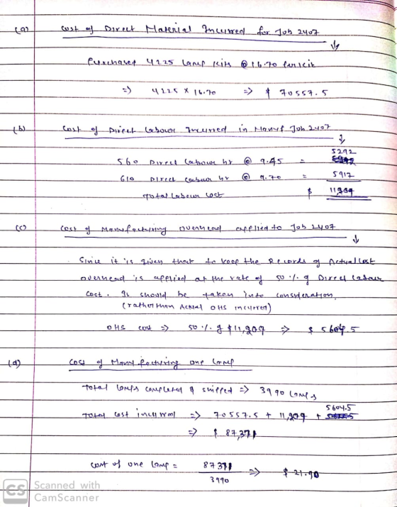 cost of Direct Material incurreal for Job 2407 Purna.५५ ५५.125 Lankin@16:10 Ankit .) 115 11.10 > 10561.5 6 Cost of pricet xho