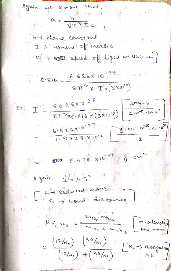 VA L D .WWWWWWWWWWWW.wwwwww. Again, we know that, BESTIVIC rhod Plank constant I Moment of inertia c o speed of light at vacc