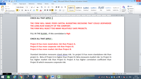 - O WOULD File Home Insert wsp - Microsoft Word (Product Activation Failed) View Page Layout References Mailings Review Cut 1