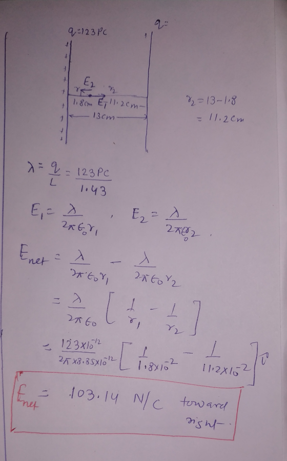 9- q=123 Pc + + EL 1.8cm E 11.2cm- 2 = 13-118 + 1 13cm - 11.2cm x = q = 123 PC 1043 L E, =) Ez 2 s ZAGNI 2002 Enet 3 Datori P