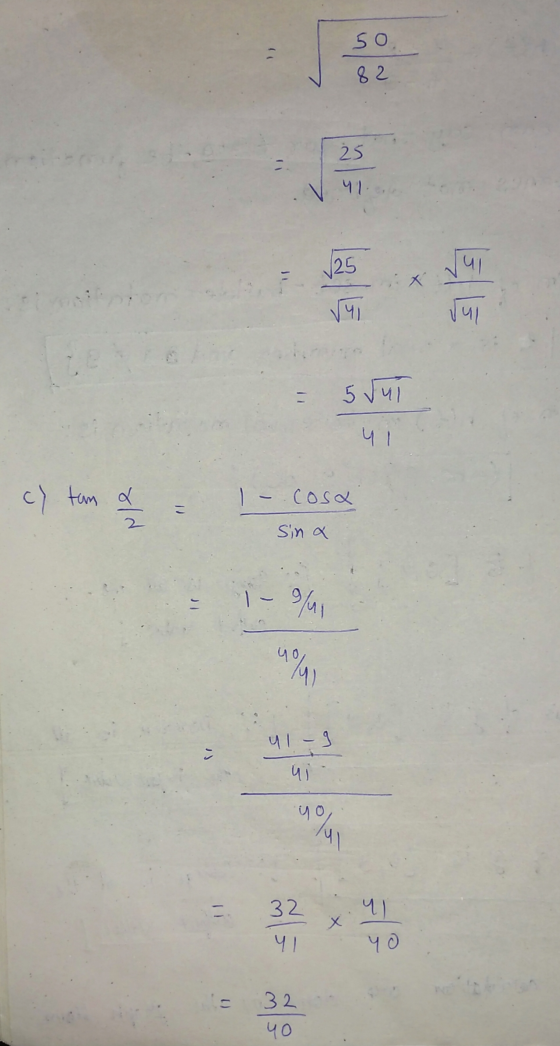 50 । 82 25 41. 25 4) ।पा 5 पा प c) tom a 1- Cosa Sina 1-14 S 4 ino 32 प । X प। पा 32 40