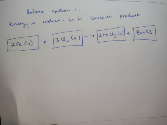 Balance equation : enogy is evolved, so it comes in product Jarecs - 154,45) - are as - Jeans