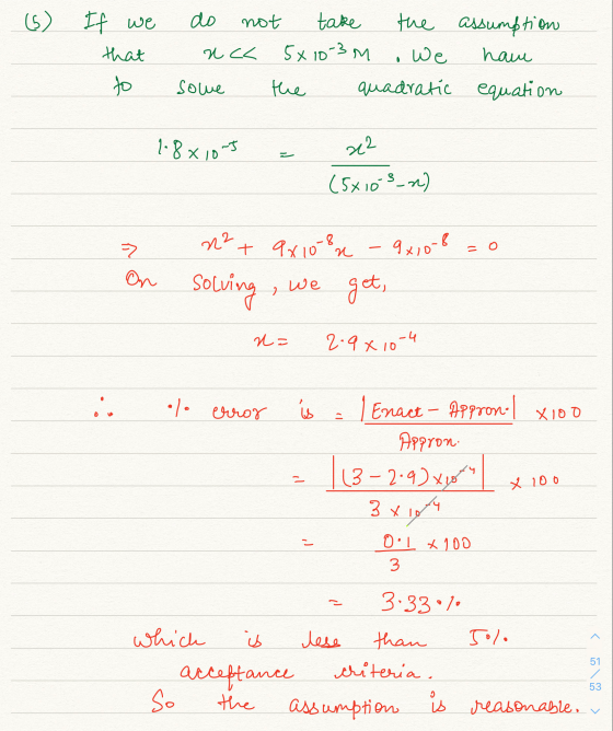 (6) If we that to do not take the assumption nck Sя ID-3 м LOе. have sowe the quadratic equation 1-8x10-5 x2 (5x103_n) 2 9x10