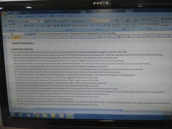HCL Chegg Mic Review View Data Page Layout Formulas Insert Home E AutoSum Cut Wrap Text General 11 Calibri Fill a Copy Insert