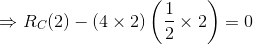 Rc(2) - (4x2) X2 = 0