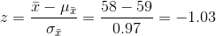 i-μί 58-59 -=-1.03 =-1.03 = 0.97