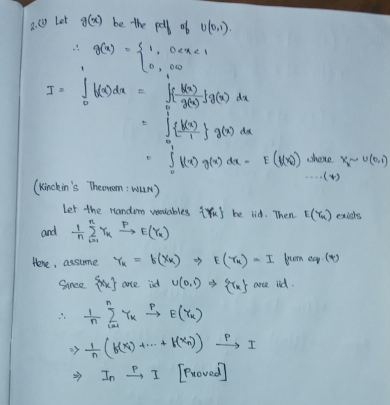 2.0 let g(x) be the pdf of 0(0,1). g) = S, Denai 0, 00 I Į banda = je to take) da [{km) } gew) de j ka gw) an-F ((x)) where y