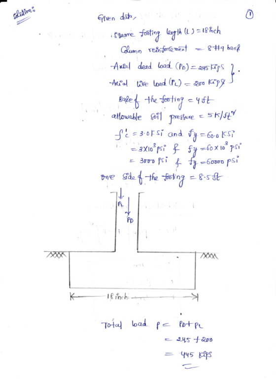 dab 0 Al dead load (Po)as s ure 60.0 f-60 103 PS. Po Tota load f
