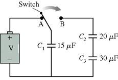 Initially, the switch in the figure (Figure 1) is