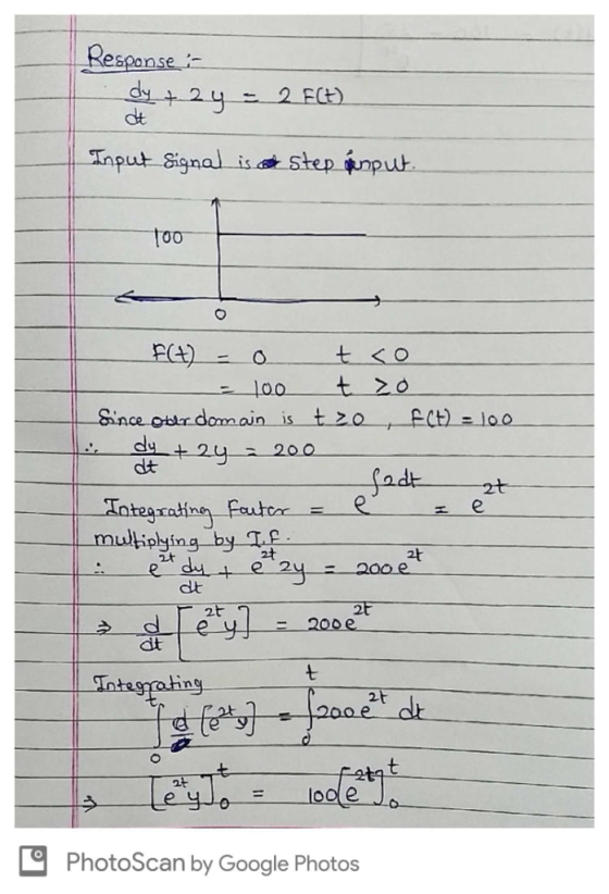 Response put Signal is step nput 20 0 dt multiplying-byte dt 2t dt Toterrahng 2. PhotoScan by Google Photos