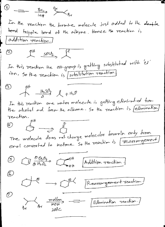 leg double In the reaction the bromine molecule just addred to the El bond tripple bord of the alkyne. Hence the reaction is