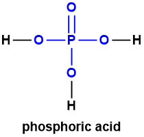 H-0-P-0-H phosphoric acid