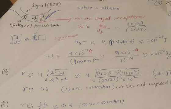 3 ligand (RED) protein = albumin (Integin) forced lesion. for one singal receptora) Eb Ildr) lo KBT 1 dr I Approximation KBT