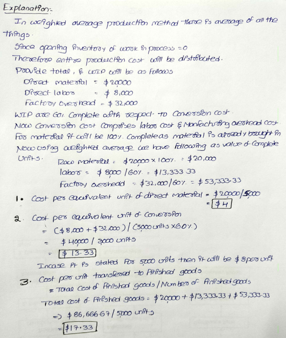 Explanation In Weighied aboage production method tore ps average of all the things. Sonce opening pestory of wook n podcess 2