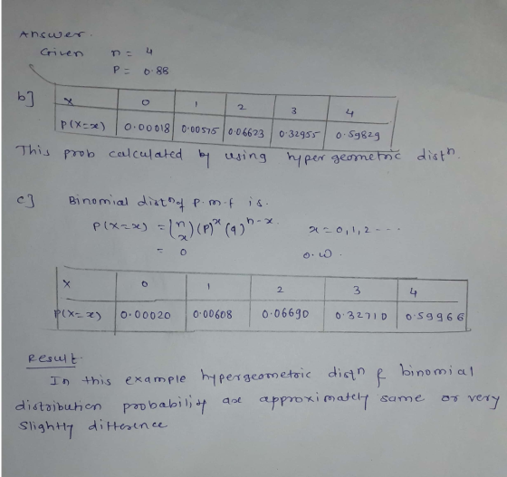 Given 4 b1 2 p (X-x) | 0.00018| 0,00S75 | 0,06623 | o.3295,-| 0, Sg824 using hyper gme disth C. 0 2. 3 Pesut I his examele ht