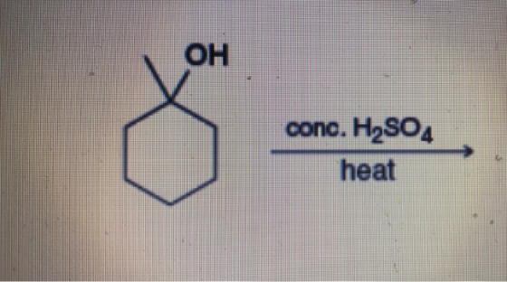 conc. H2SO4 heat