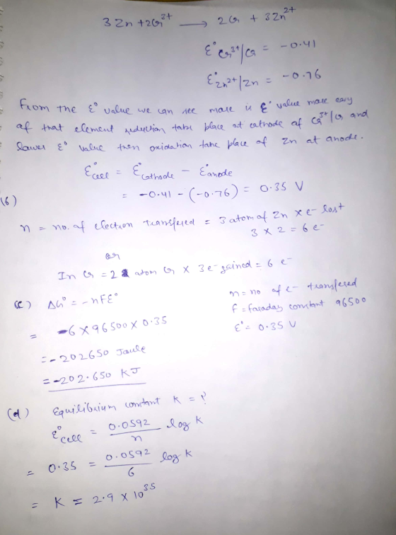11 32n+26,37 26 + 32n2+ { / G = -0.41 E222+/zn = -0.76 from the & value we can se - that lawer & ce value we can see more in