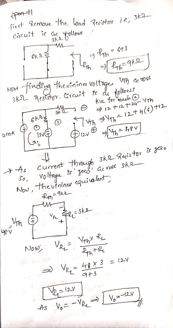 opent first remove the load Resistor ie; 3k2 Ilth = fqh qk2 circuit is as Rith kr followe 27613 GK 28 NOW 3k2 resistori Circu