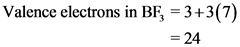 Valence electrons in BF, 3+3(7)
-24