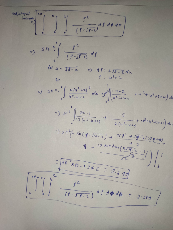 curenterrel become 82 I ds de do (8-83-2) 21 82 =) (8.1.2) dg let us J8-2 - ds = 253 - z du f = 4242 So - 5) 2112 a (4² +2j2