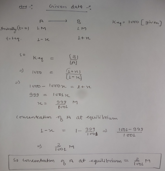 Argo Given data - B Keq= 1000 [ given LM eritically (t- og LM tzteq. t-re htn keq (3) LA) arn) [2-2) =) lovou = 1+n ggg - 10O