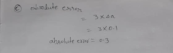 absolute error 3 xoa = 3xo.1 absolute error = 0.3