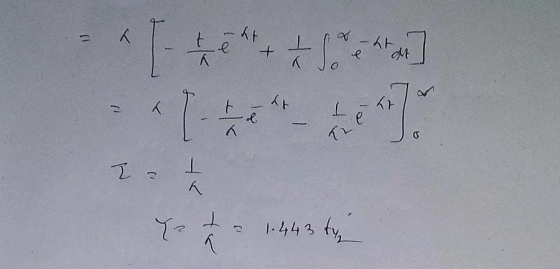 . te + -htat) 144 I - L { t = 1.443 ty