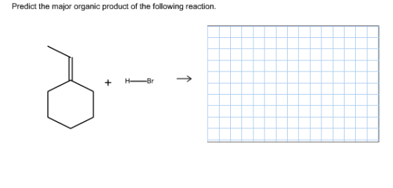 Predict the major organic product of the following