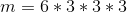 m = 6*3*3*3