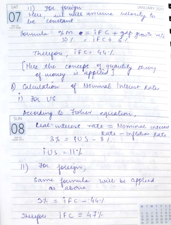 WK01 (007-358) | SAT 1) For foreign JANUARY 2017 u 07 Here, we will assume we will assume velocity to le constant Formula % M