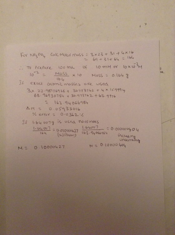 -thess x to e exact avom masses are used Mass o. 164 ? 3x 22.98976926 t 30 173162 4x s919 4 68. 9193084 30-173762 +63.9176 16