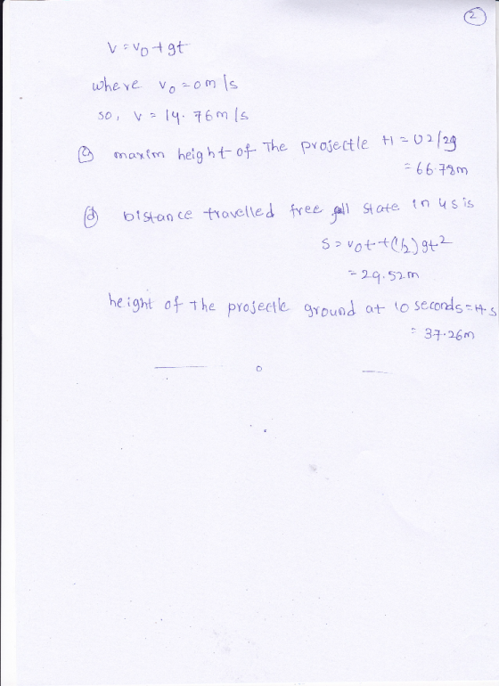 ti…124 Pvoiect le 色 height-of-The may trn am he taten 4s btston ce troveled free ght oF he poeete gyouad ot lo seconds he a 3