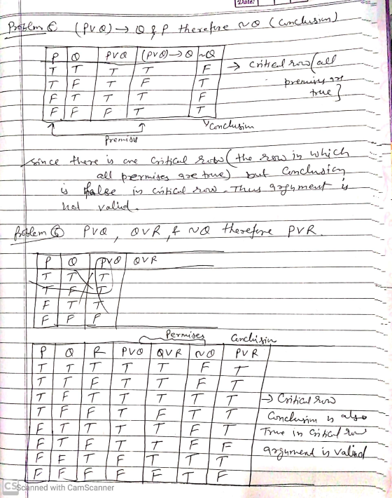 Date: Problm 6 (Pro) o fp therefore nou le to pro (pro) o 20 1 т т т т critical row Т Е Т т | Р TETIT IT | PJE IPT conclusin
