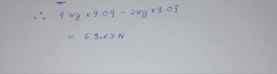 за 4 кa x 9. 09 - әке х9.09 = 62 63 N