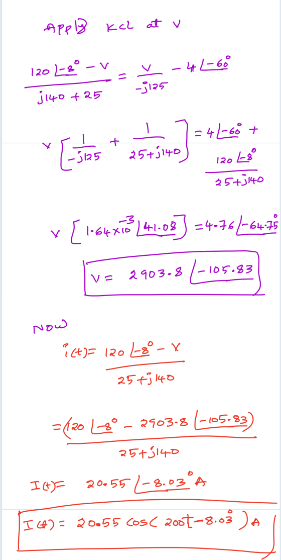 Apply KCl at v 120 L - - s = 456 1140 +25 -jia5 17=41-68 + Estas * 254570) 120 25+3140 (0 v [1-64xv141608=4-761-64.28 v= 1903