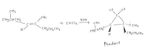(༣ ༩H? བ་འདུག་པས ་དང་ ལ- CH3 CH₂ CHCH₂ C Кон - + -C CHCl3 CH3 C-C11CH -CH₂CH₂CH₃ CH,<H༩9,/1 1 H CH2CH2 CH3 Product