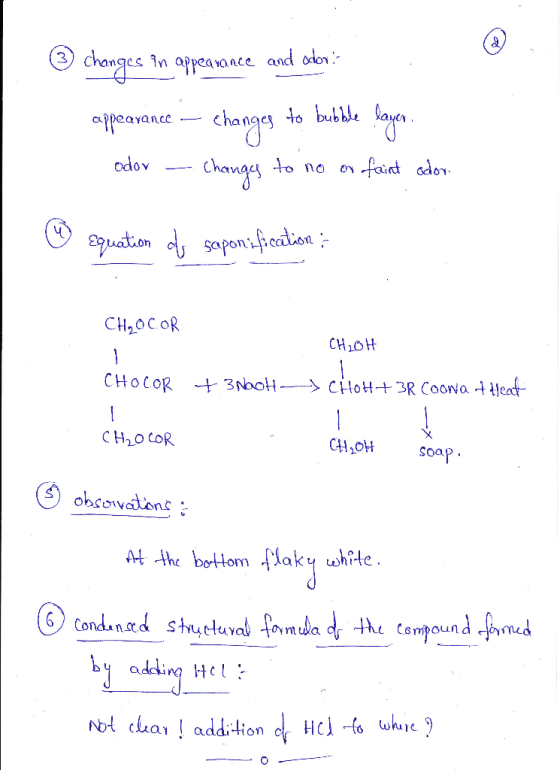 ® * changes in appearance and alloy appearance - changes to bubble layer. - odor - changes to no ou faint odor. Ⓡ equation os