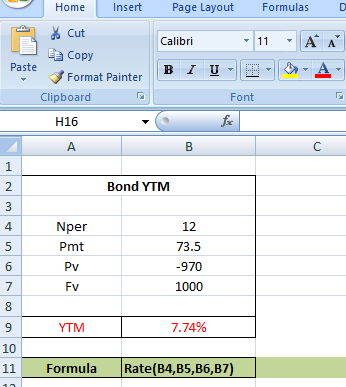 Home Insert Page Layout Formulas D Calibri 11 Α Α΄ * Cut La Copy Paste Format Painter Clipboard B I U Font H16 fax A B С 1 2.