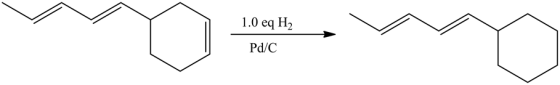 1.0 eq H2
Pd/C