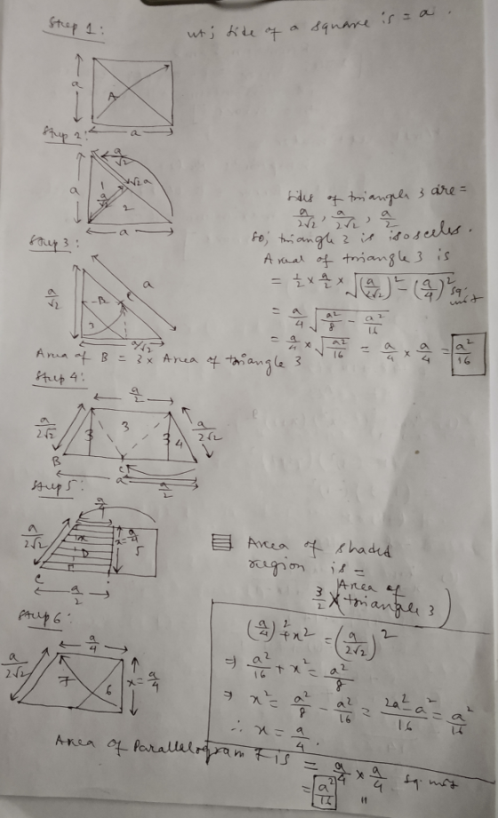 Strep 4 $9nane is a A janger3are = Fo ang 2isoselus A yaar of triangk 3 is > Kur 3 Anua B -2 x AYea Aup 4 2 27 2fL 4ups Avcea