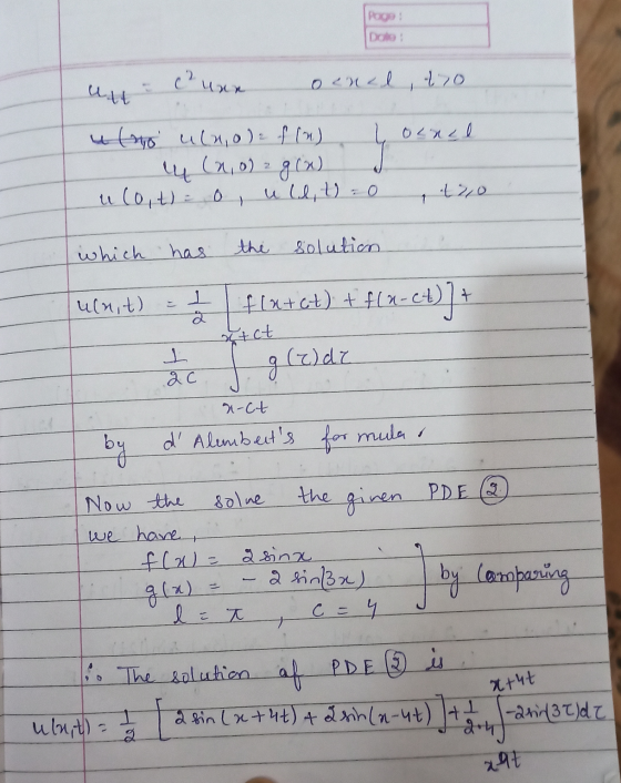 Pagai Dato: au c²uar o cual, to ulho ulna) f(n) { ounce ly (a,0) g(x) ulo,t = 0, ull,t=0 , 120 which has the solution ulnut)