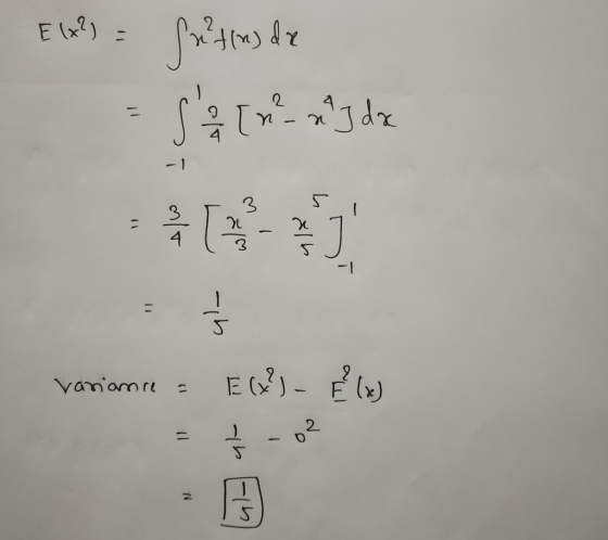 El palm de - Setnas de 3 11 variance = E(X). El variance -