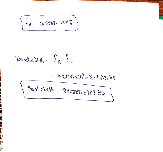 fH O. 22091 MHZ Bandwidth a fx-fu 0.22091x10-201125 H3 Bandwidth = 990215.5289 H3